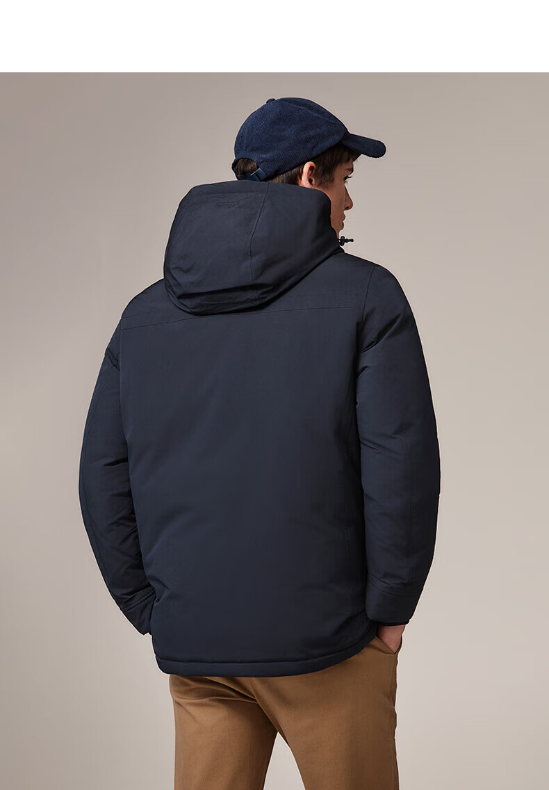 HAZZYS Men's Winter PHIZ Series Multi-Pocket [Three-Proof] Loose Down Jacket ASFZU0CDI02 10